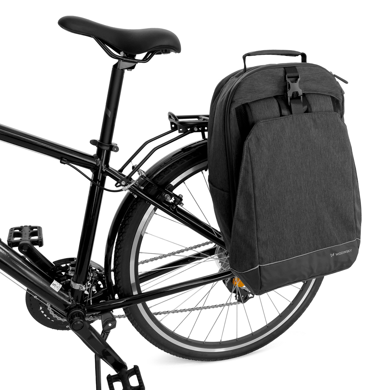 Wozinsky bicycle luggage carrier bicycle backpack with a frame 2in1 30l  black (WBB33BK) - B2B