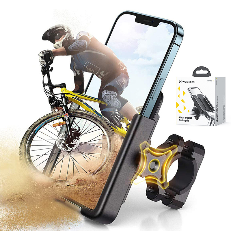 Dudao Fahrrad-Telefonhalter für den Lenker schwarz 360° rotierbar